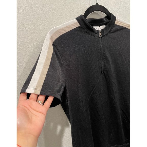 ARMANI EXCHANGE Black Stripes Polo - Picture 2 of 7